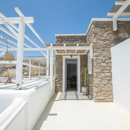 Mykonos Stone Villa Kalo Livadi Sea View * Kalo Livadi
