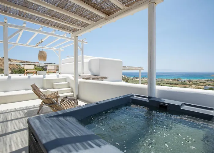 Mykonos Stone Villa Kalo Livadi Sea View *