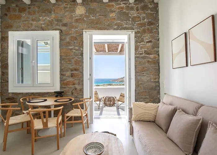 Mykonos Stone Villa Kalo Livadi Sea View Kalo Livadi
